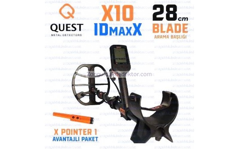 Quest  X10 IDmaxX Dedektör XPointer 1 (Avantajlı Paket)